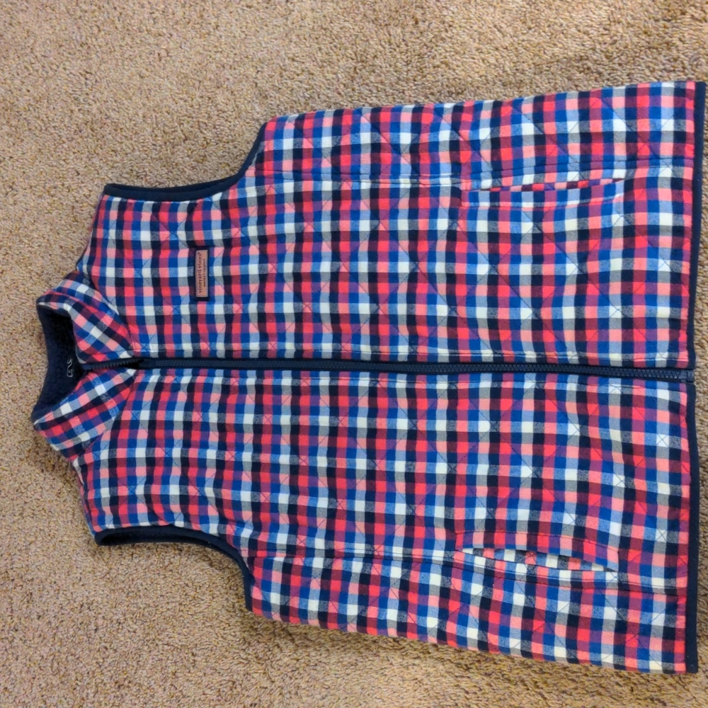 Vineyard Vines Reversible Sherpa Flannel vest